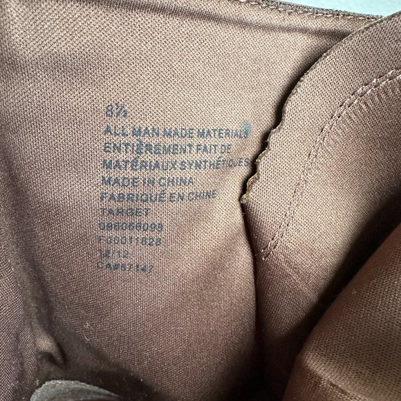 Mossimo Supply Co. - Brown Mid Calf Boots w/functional Zipper, Size 8.5 - Picture 2 of 6